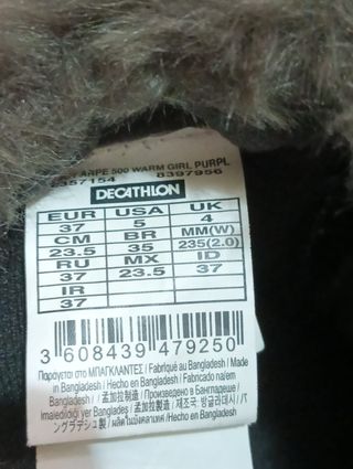 Botas de invierno Quechua nuevas