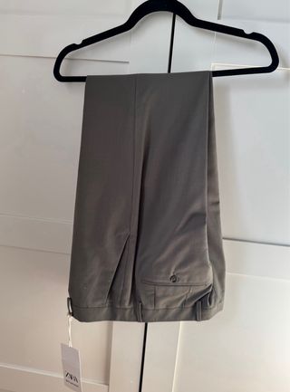 Traje Zara Verde Oliva Nuevo con Etiqueta