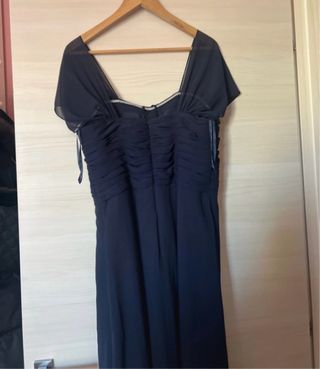 Abito da cerimonia blu con strass