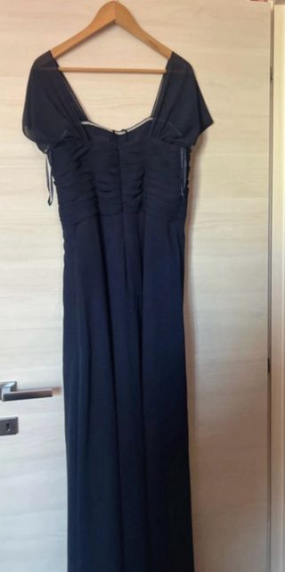 Abito da cerimonia blu con strass