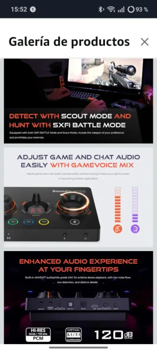 Creative Sound Blaster GC7 Tarjeta Sonido USB