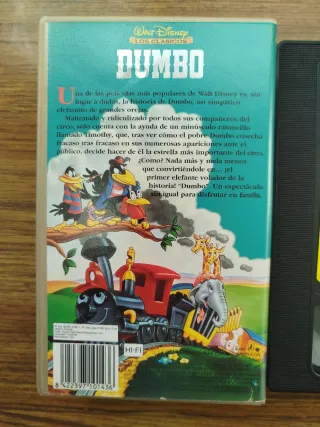 VHS Dumbo Los Clásicos Disney Español