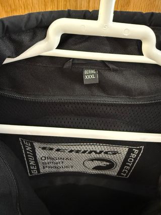 Chaqueta Moto Bering 3/4 Negra Roja