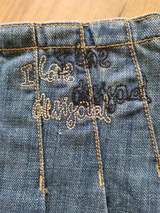 Desigual falda vaquera con abalorios