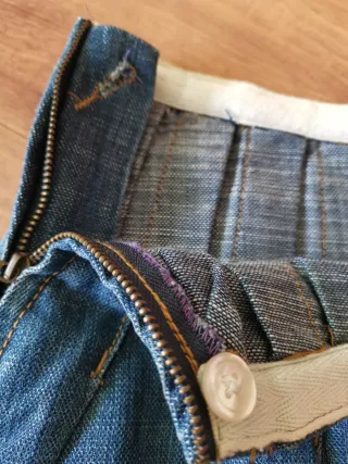 Desigual falda vaquera con abalorios