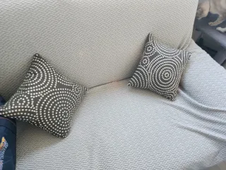 Sofá cama polipiel blanco NEGOCIABLE