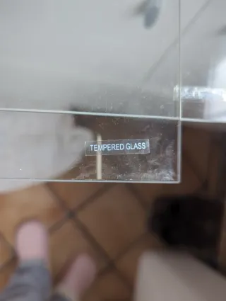 Cristales (2) para vitrina de vidrio