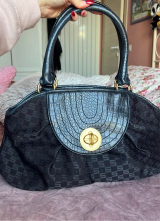 Borsa vintage in tessuto nero