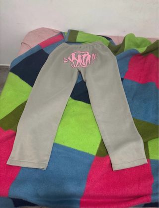 Conjunto Chándal Gris y Rosa