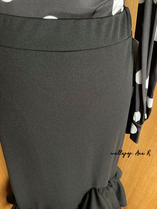 Falda flamenca elastica con volantes sevillanas XL