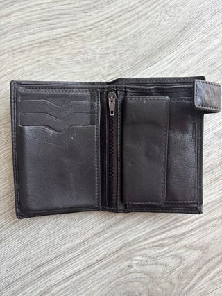 Cartera negra hombre de piel