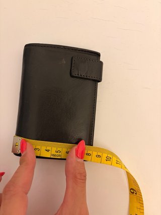 Cartera negra hombre de piel