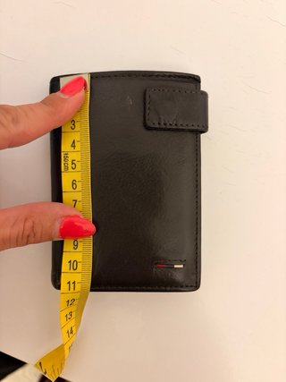 Cartera negra hombre de piel