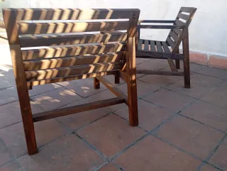 2 Butacas de madera maciza de Ikea