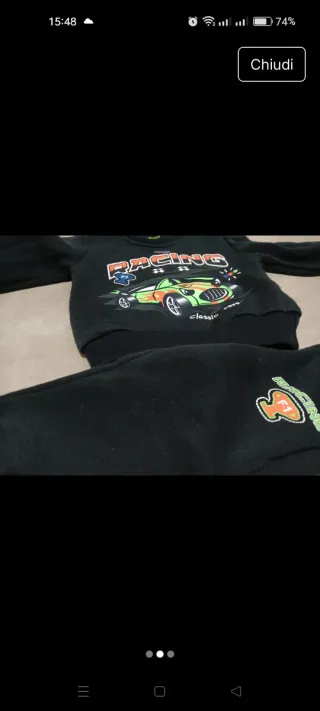 Tuta bimbo 18 mesi Racing