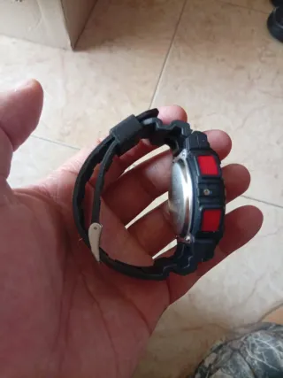 Reloj Deportivo Eve Mon Negro/Rojo