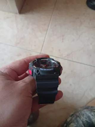 Reloj Deportivo Eve Mon Negro/Rojo