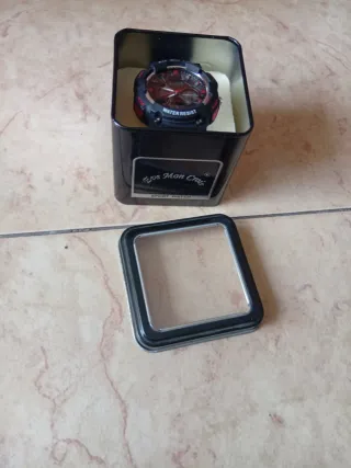 Reloj Deportivo Eve Mon Negro/Rojo