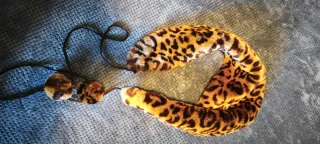 Cuello abrigo animal print Mango