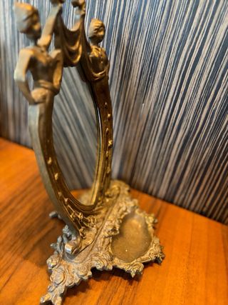 Espejo tocador Art Nouveau vacia bolsillos