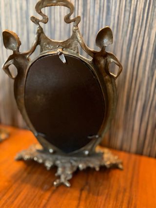 Espejo tocador Art Nouveau vacia bolsillos