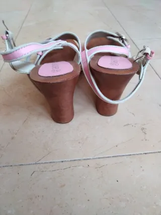 Sandalias mujer Hoyvoy rosa madera talla 38
