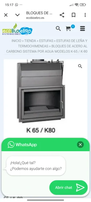 Hidro Chimenea de Leña