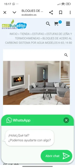 Hidro Chimenea de Leña