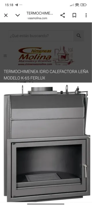 Hidro Chimenea de Leña