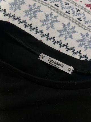 Vestido Pull&Bear Negro Talla XS