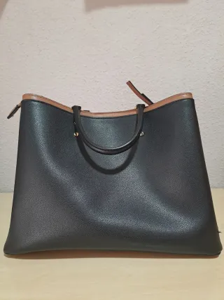 Bolso tote negro y marrón de Parfois