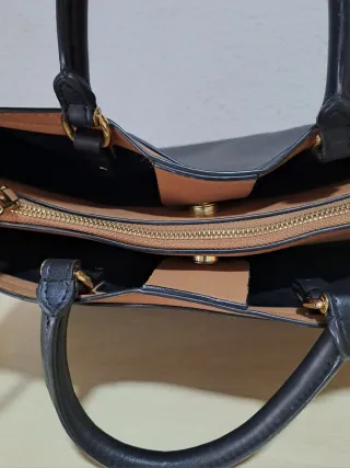 Bolso tote negro y marrón de Parfois