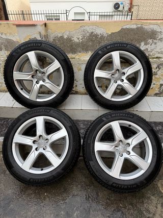 Juego 4 Llantas con neumaticos Michelin 95% audi