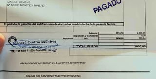 Sonotone marca SIEMENS de muy buena calidad