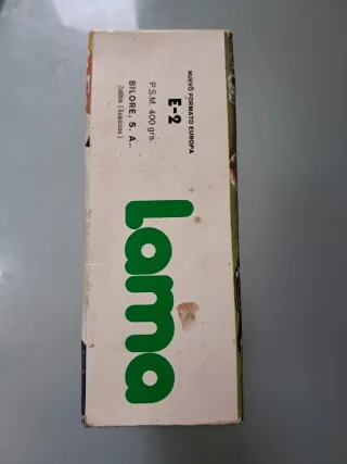 Caja antigua detergente Lama de Bilore sin abrir