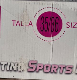 Patines 4 Ruedas Rosas con Cordones Azules