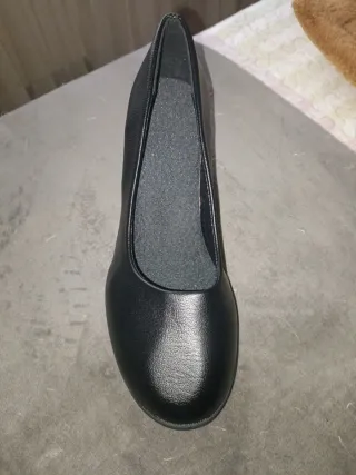 Zapatos de cuña negros