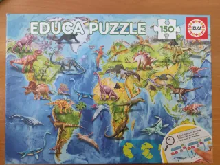 Puzzle Educa 150 Piezas Dinosaurios Mundo