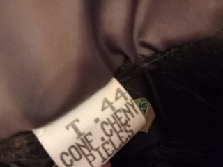 Chaquetón piel sintética negro