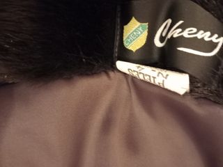 Chaquetón piel sintética negro