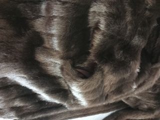 Chaquetón piel sintética negro