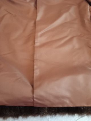 Chaquetón piel sintética negro