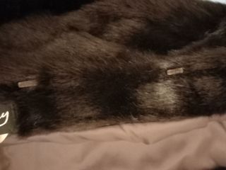 Chaquetón piel sintética negro