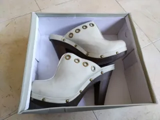 Zuecos blancos Redgirls mujer