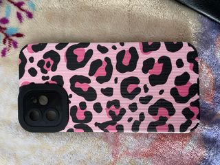 Custodia iPhone 12 Leopardo Rosa
