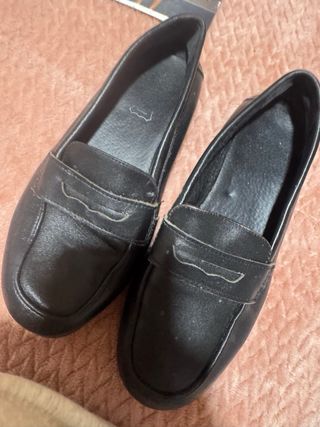 Mocasines negros para colegio talla 36