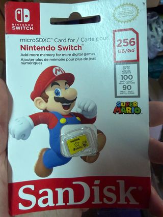 Tarjeta microSDXC 256GB Nintendo Switch