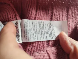 Jersey Mango cuello alto rosa talla S