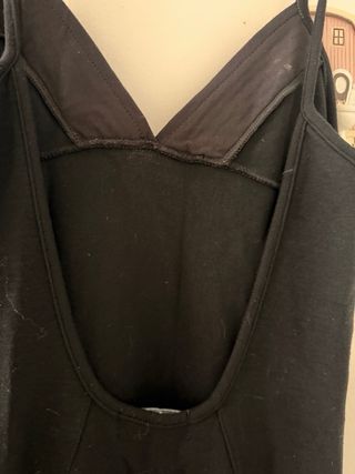 Vestido largo negro con espalda abierta