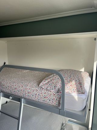 Literas abatibles blancas